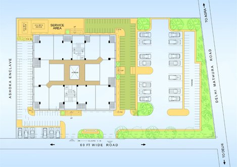 Area Chart of Saffron Square